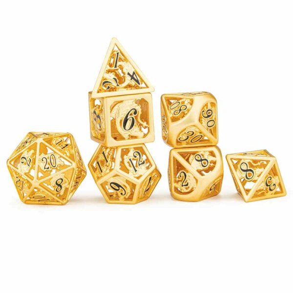 Matt Gold w/ Black Hollow dragon dice set