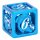 Blue w/ White hollow dragon dice set