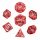 Dragons Blood Red Hollow Dragon cage Metal Dice Set