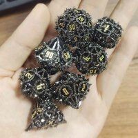 Demon Cage Hollow Dice Set-Gunmetal