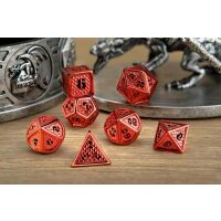 Hollow Wyvern RPG Dice Set Red