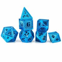 Hollow Wyvern RPG Dice Set - Blue