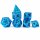 Hollow Wyvern RPG Dice Set - Blue