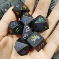 Gemstone Black Magic Dice set