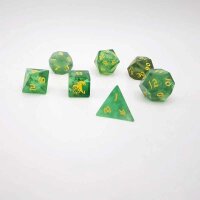 Green Fluorite Stone Dice Set