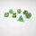 Green Fluorite Stone Dice Set