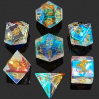 Prismatic Crystal K9 Stone Dice Set