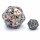 Classic Atomic Dice Giant Hollow Ancient Silver 55MM D20