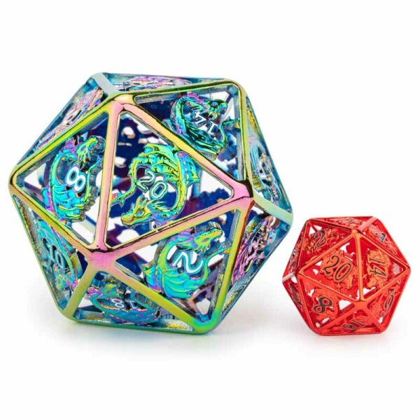 Titan Hollow Prism 55MM D20 with Dragon design