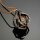 Dragons claw necklace with random sharp resin D20s-Silver