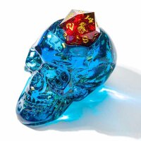 D20 Skull Holder/Charger-Blue