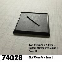 2 Inch Square Plastic Gaming Base (10)