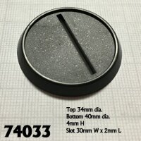 40mm Round Plastic Gaming Base (10)