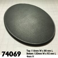 120mm x 92mm Oval Gaming Base (4)