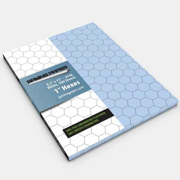 Gaming Paper Singles: Blue 1" Square