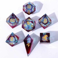 Sharp Edge Liquid Core RPG Dice Set -Elemental Mana