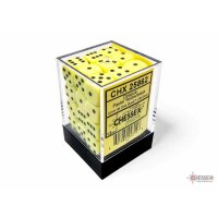 Opaque 12mm d6 Pastel Yellow/black Dice Block™ (36...