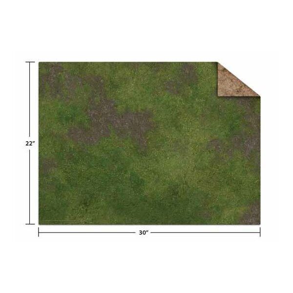 22x30" Broken Grassland / Desert Scrubland Game Mat