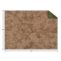 44x30" Broken Grassland / Desert Scrubland Game Mat