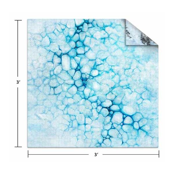 3x3 Ice / Tundra Game Mat