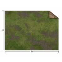 44x60" Broken Grassland / Desert Scrubland Adventure Mat