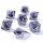 "Always Watching" Dragons Eye Sharp Edge Resin Dice Set-Smoky Grey