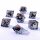 "Always Watching" Sphere Of Many Eyes Sharp Edge Resin Dice Set-Yellow