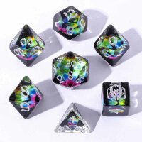 Wyrmforged Rollers Rounded Edge Resin Dragons Eye Dice Set-Chromatic