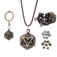 Grimskulls D20 Locket Gift Set-Ancient Gold