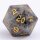 Dragons Hoard Gemstone Polyhedral Dice Set-Yooperlite with a UV Pen in Gift box