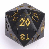 Barbarian 35mm Solid Metal Single D20 Spin Down - Matt...