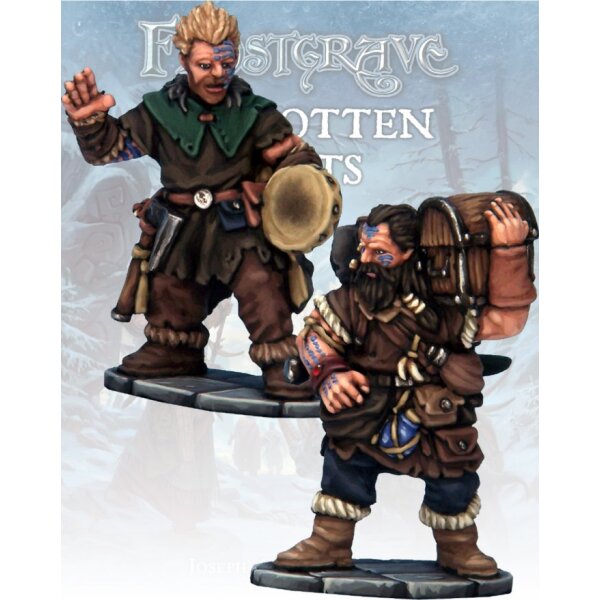 Frostgrave: Barbarian Bard & Pack Mule