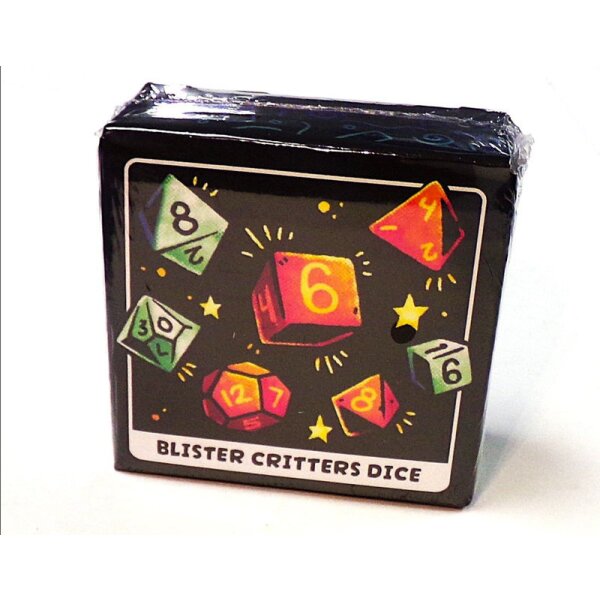 Blister Critters Dice Set (d4, d6 × 2, d8 × 2, d10, and d12)