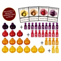 Healing Potion Markers & Dice - Set of 24 Dice &...