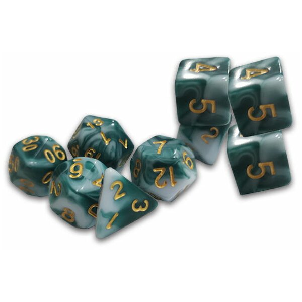 Thracian Smoky Sacrifice Dice Set, Traditional 9-set