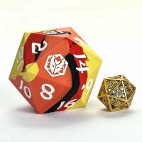 55MM Chonk Rubber Silicon D20-The Fire Ball