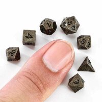 Unseeli tiny RPG dice set-Ancient Bronze