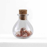 Unseeli Tiny Dice Set in Potion Bottle-Rose Gold