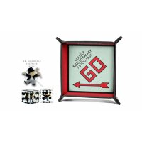 Monopoly Dice Tray + Mr. Monopoly Dice Bundle