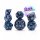 Double Dice: Mirror Universe | Galactic Purple & Blue Resin with Holographic Glitter | 7 Resin Dice for Role Playing Games