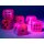 Vortex Pink/gold w/heart pips 16mm Single d6 dice (1 piece)
