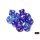 Nebula Aura/white Luminary Set of Ten d10s