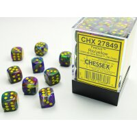 Festive Rio/yellow 12mm d6 Dice Block (36 dice)
