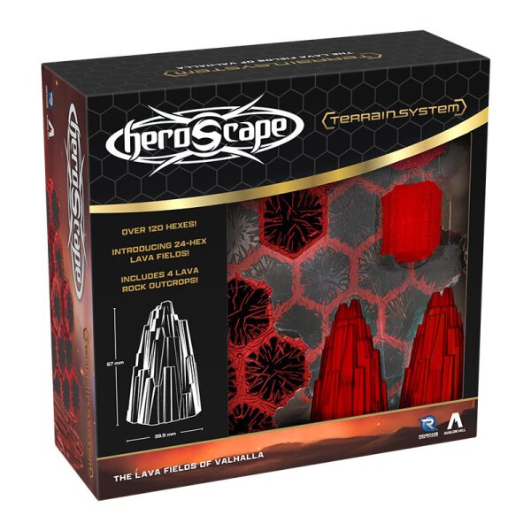 Heroscape The Lava Fields of Valhalla Terrain Expansion