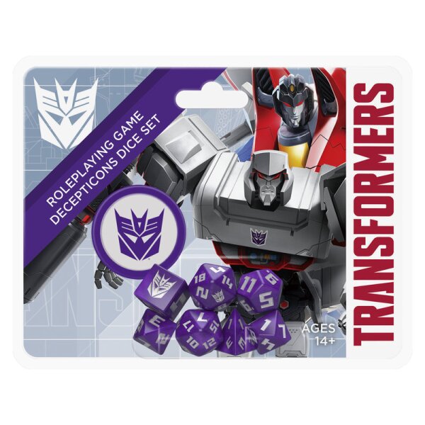 Transformers Roleplaying Game Decepticons Dice Set