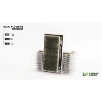 Grass Tufts - Blue Flowers