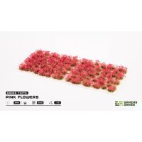 Grass Tufts - Pink Flowers
