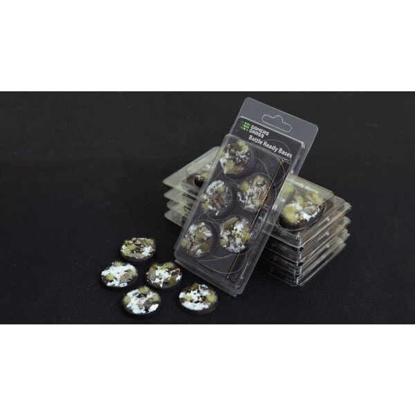 Battle Ready Bases - Winter - Round 40mm (x5)