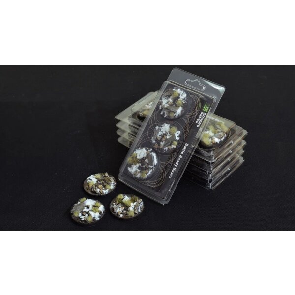 Battle Ready Bases - Winter - Round 50mm (x3)