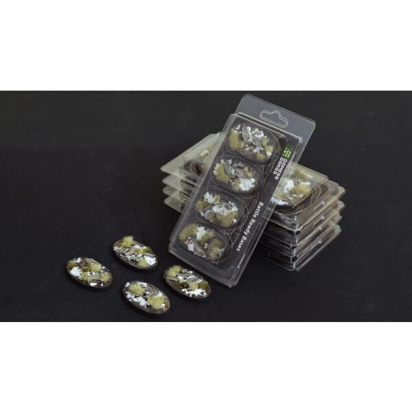 Battle Ready Bases - Winter - Oval 60mm (x4)